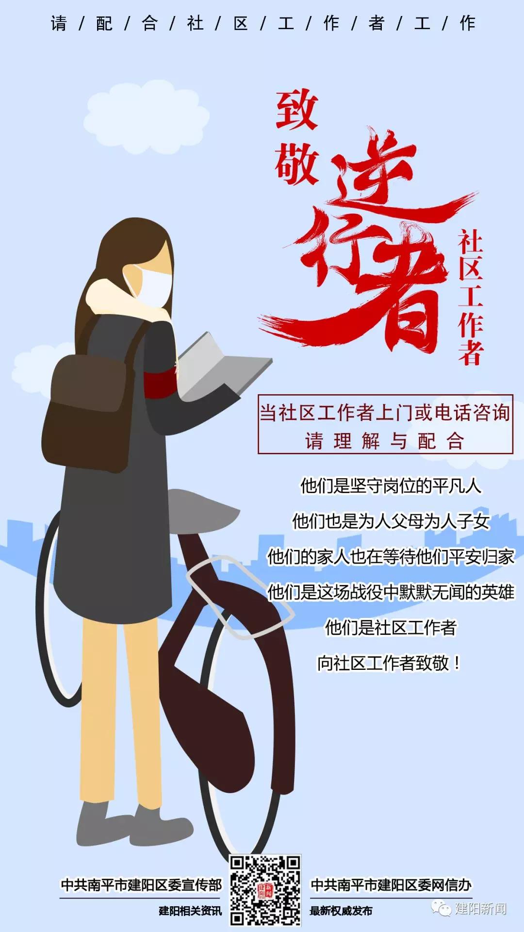 致敬每一位在建阳一线抗疫的社区工作者!